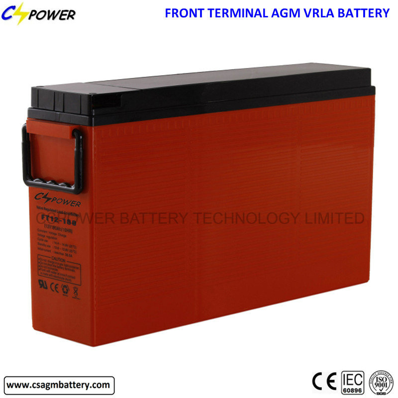 Front Terminal 12V 180ah Mf Rechargeable VRLA Battery for UPS