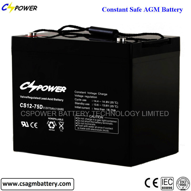 12 VDC 75 Ah Deep Cycle AGM Battery