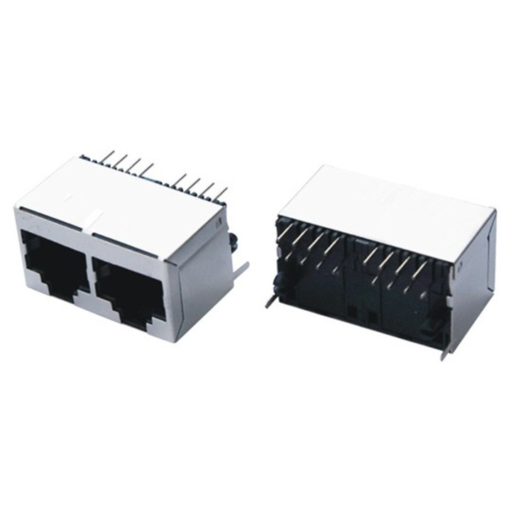 180 1X2 Tab-Down RJ45 Connector Without Transformer