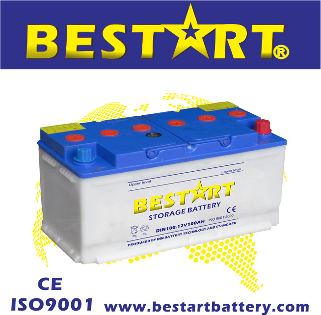 DIN100 12V 100ah Dry DIN Car Battery