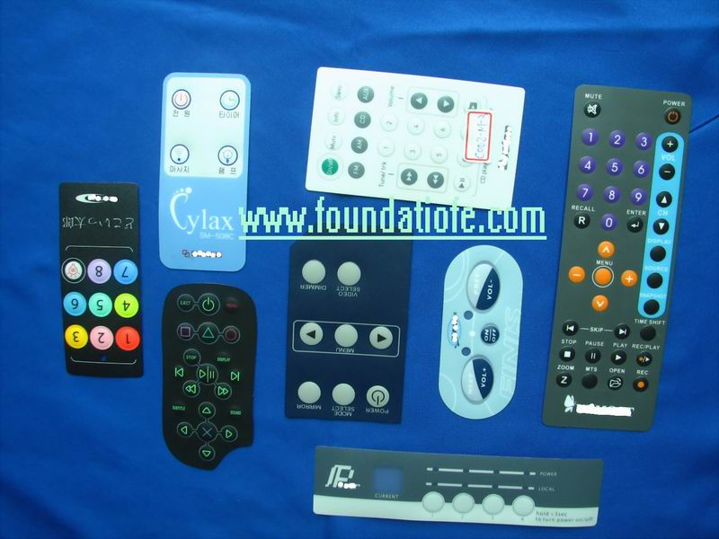 PCBA Graphic Overlay Membrane Panel Control Keypad Touch Switch
