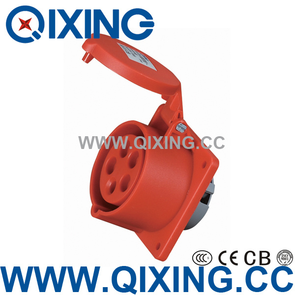 IP44 16A Panel Mounted Socket with European Standard (QX-1385)