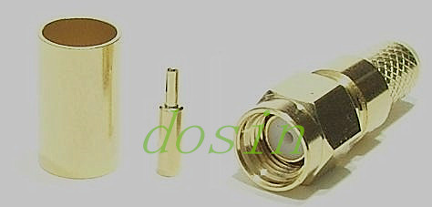 Rpsma Plug Reverse Polarity Type Gold Plated Crimp Cable H155