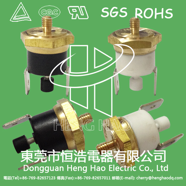 Plastic Copper Head Manual Reset Temperature Controller Switch