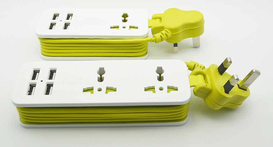 UK Mutilate 2 Outlet Power Strip with USB Socket