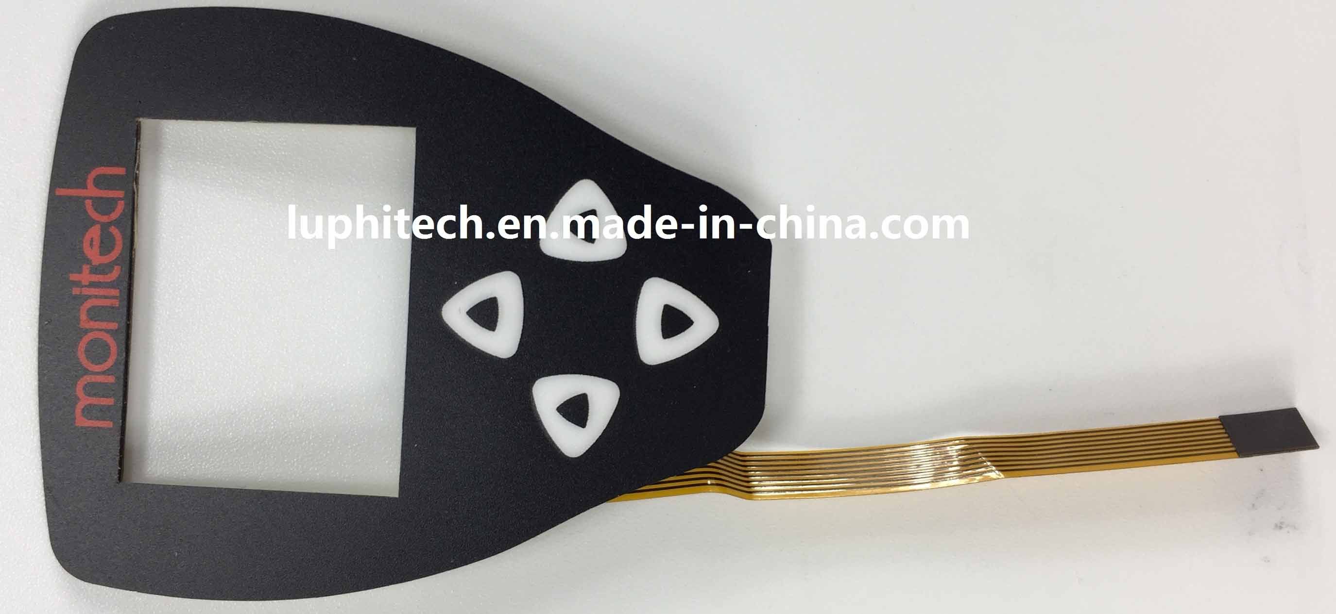 Window Flexible Printed Circuit Control Tactile Flat Keypad Membrane Switch