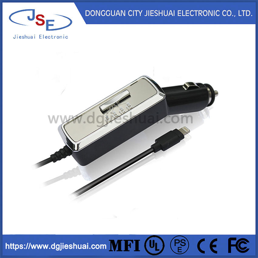 FM Transmitter Car Charger-Music & Charger with LED Indicator