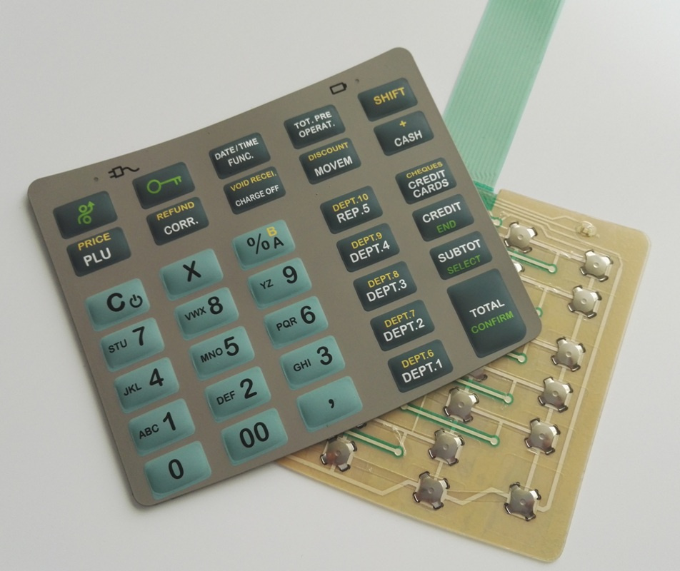 Rubber Keypad Overlay Tactile Metal Domes Membrane Switch (MIC0873)