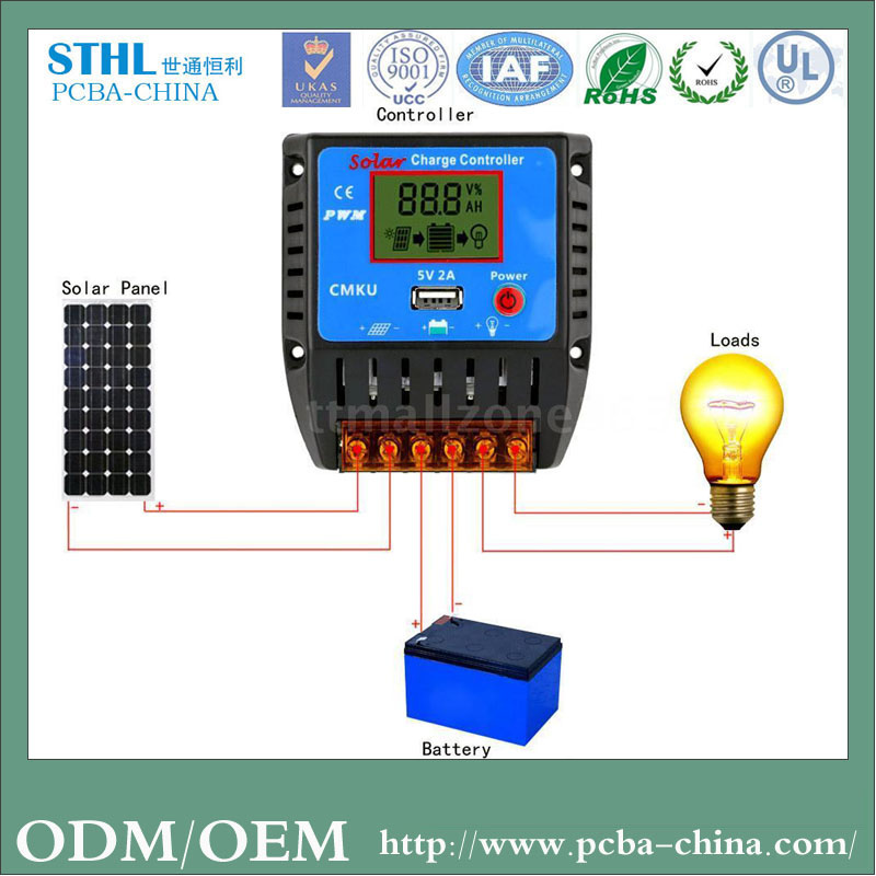 Custom MPPT Solar Charge Controller PCBA