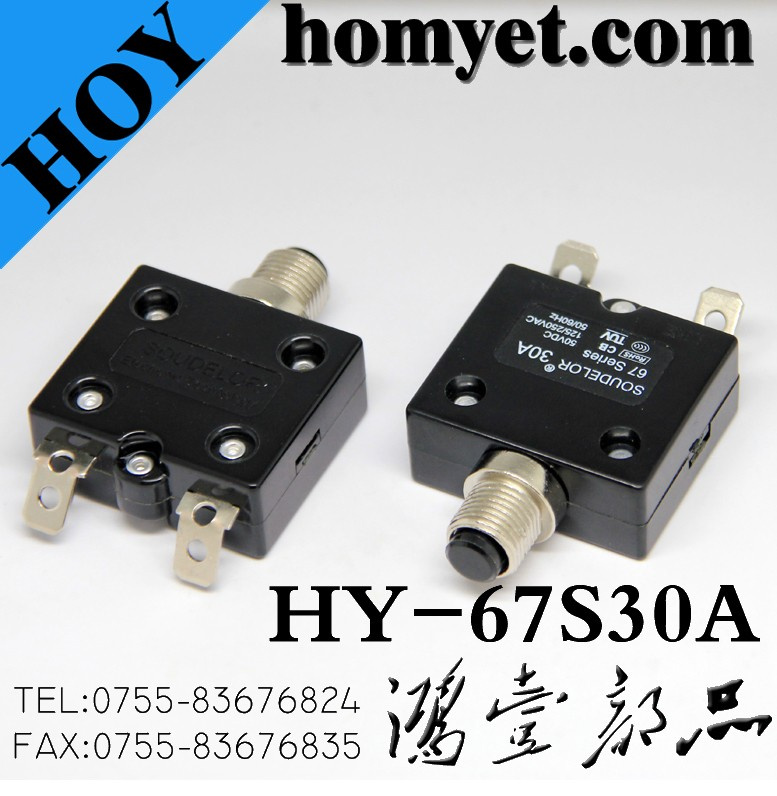 Hight Quality Manufacturer Push Button Reset Switch (HY-67S30A)