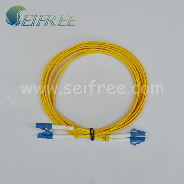 LC/Upc Duplex PVC Fiber Optic Patch Cord Cable