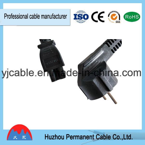 European Style IP44 Extension Cord with PVC Cable Plug