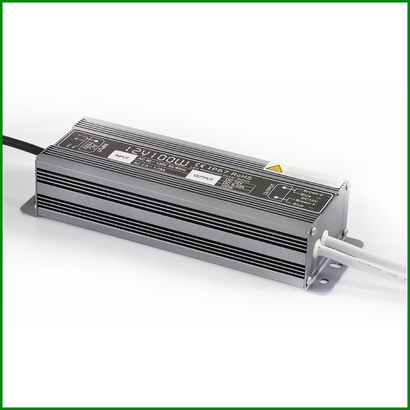 DC12V 24V 20W-300W IP67 Waterproof Constant Voltage LED Power Driver
