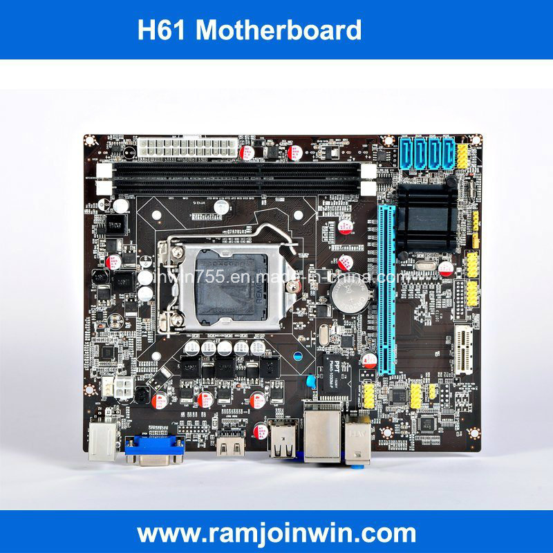 Hot Selling DDR3 Memory H61 Chipset LGA1155 Motherboard for Desktop