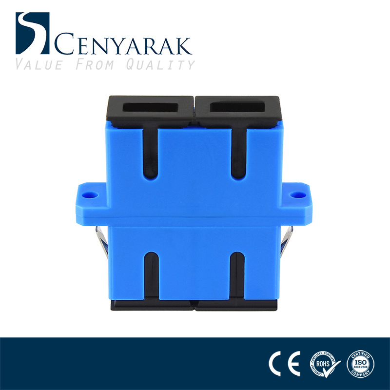 Plastic Fiber Optic Coupler Duplex Sc Upc Adapter