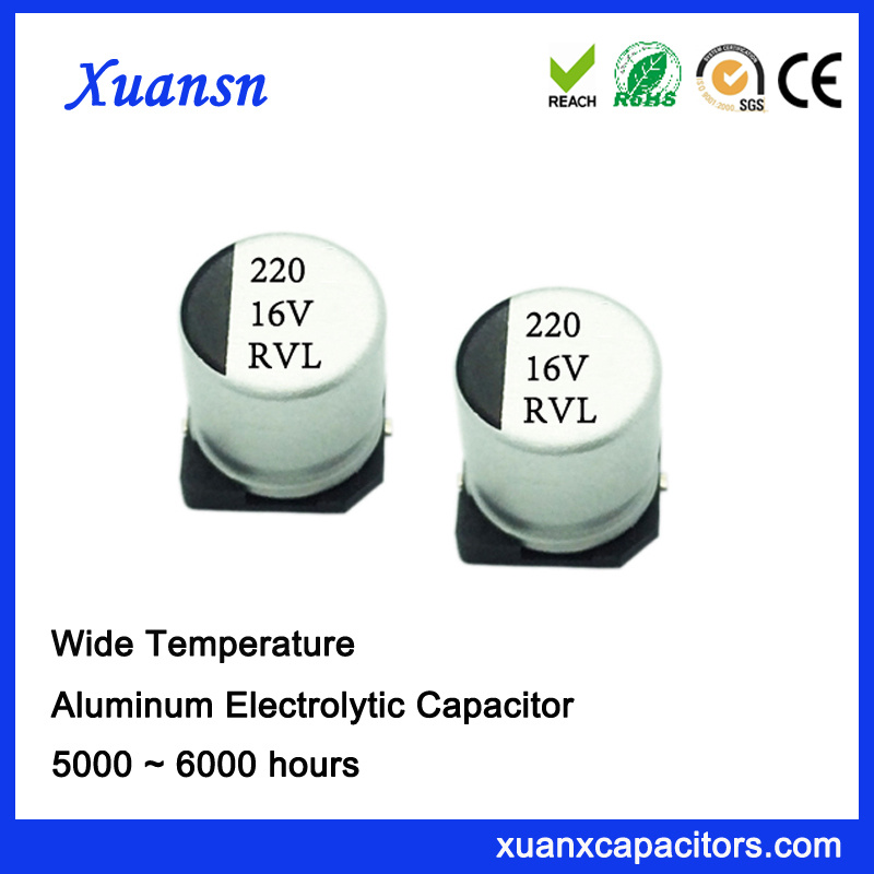 220UF 16V 10*10.2 Long Life SMD Electrolytic Capacitor