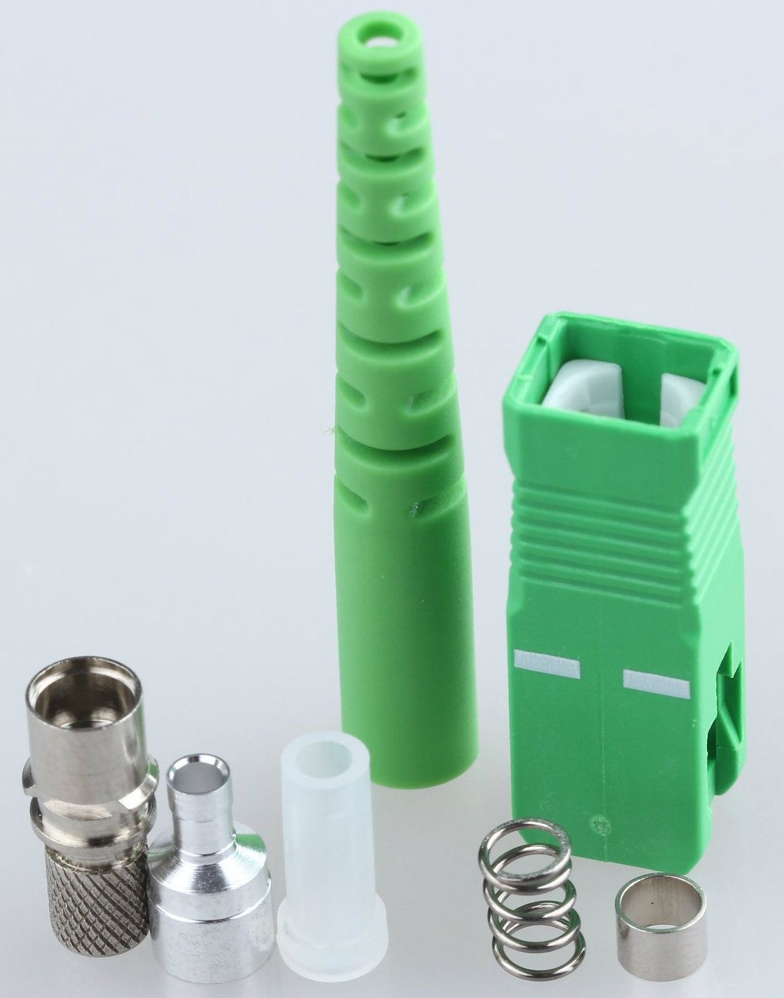 Sc/APC Simplex 2.0mm Fiber Optic Kits Connector with Green Boot