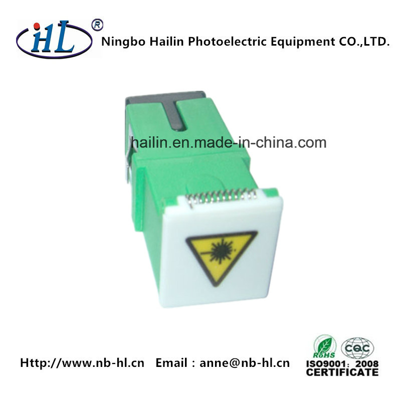 Sc Sm/APC Fiber Optic Adapter with Shutter