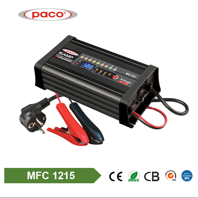 OEM Design 12V 15A Auto Portable 8-Stage Battery Charger