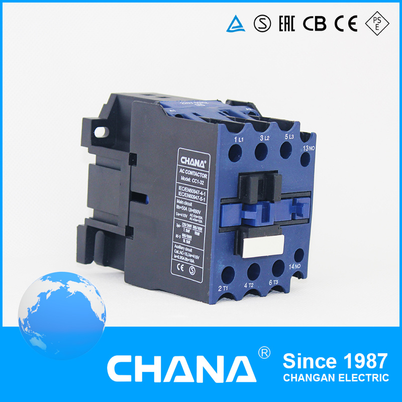 DC 4p Multiple Coil Industrial Contactor 32A 3p AC Contactor