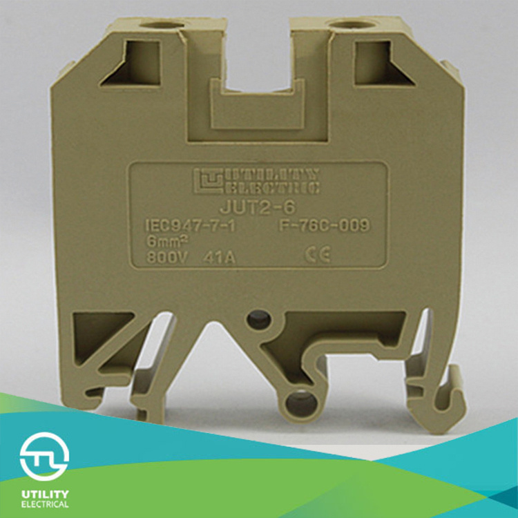 6mm2 Wire Size Screw Terminal Blocks with UL