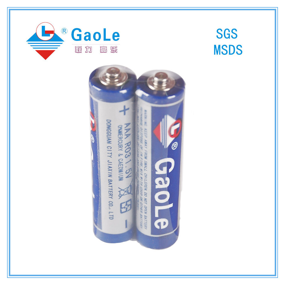 1.5V R03p AAA Size Carbon Zinc Battery