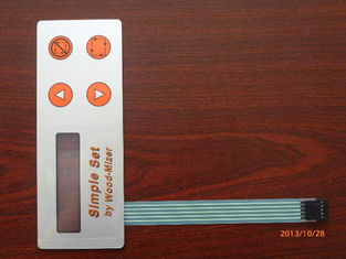 Thin Film 4 Keys LED Membrane Switch 0.05mm - 1.0mm with LED Window