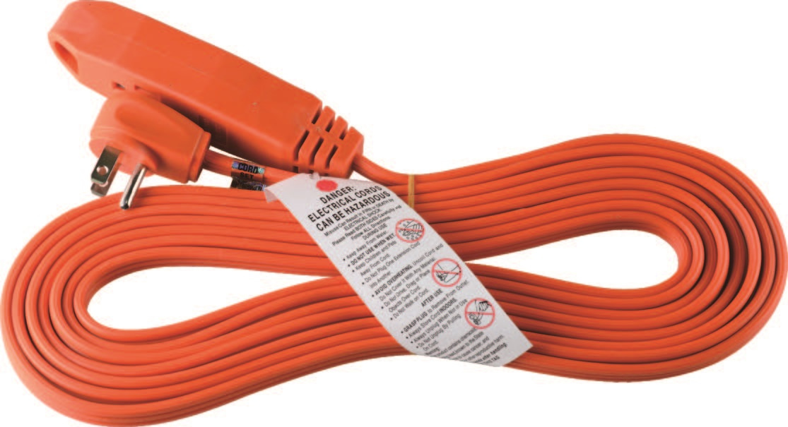 3 Outlets Utility Extension Cord with Flat Plug 06-Ggpt7016