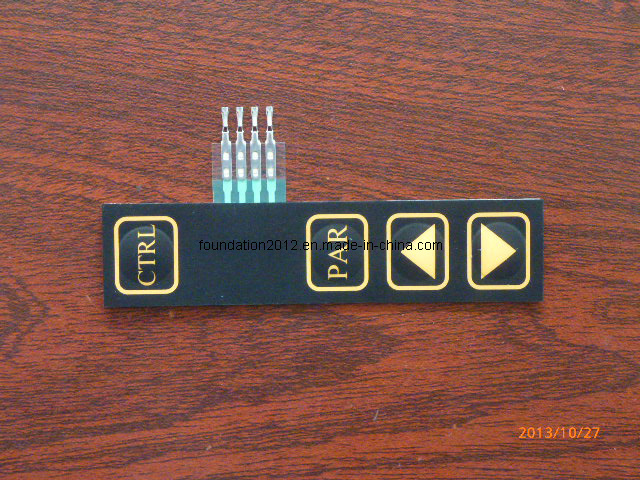 LED Tactile Embossed Printing Circuit CNC Keyboard Membrane Switch