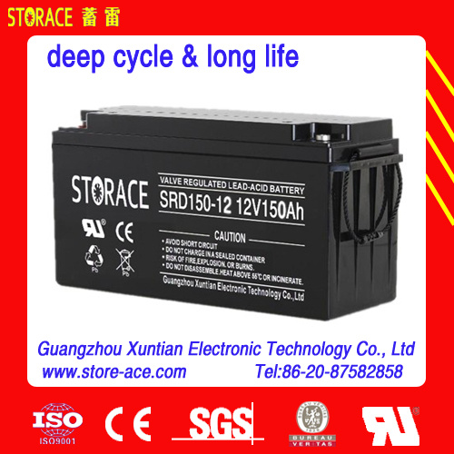 OEM Deep Cycle 2V 150ah AGM Solar Battery
