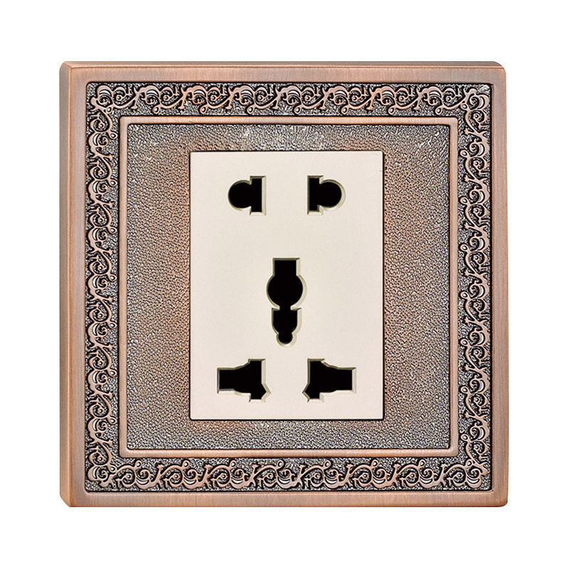 BS Standard Brass Wall Power Outlet