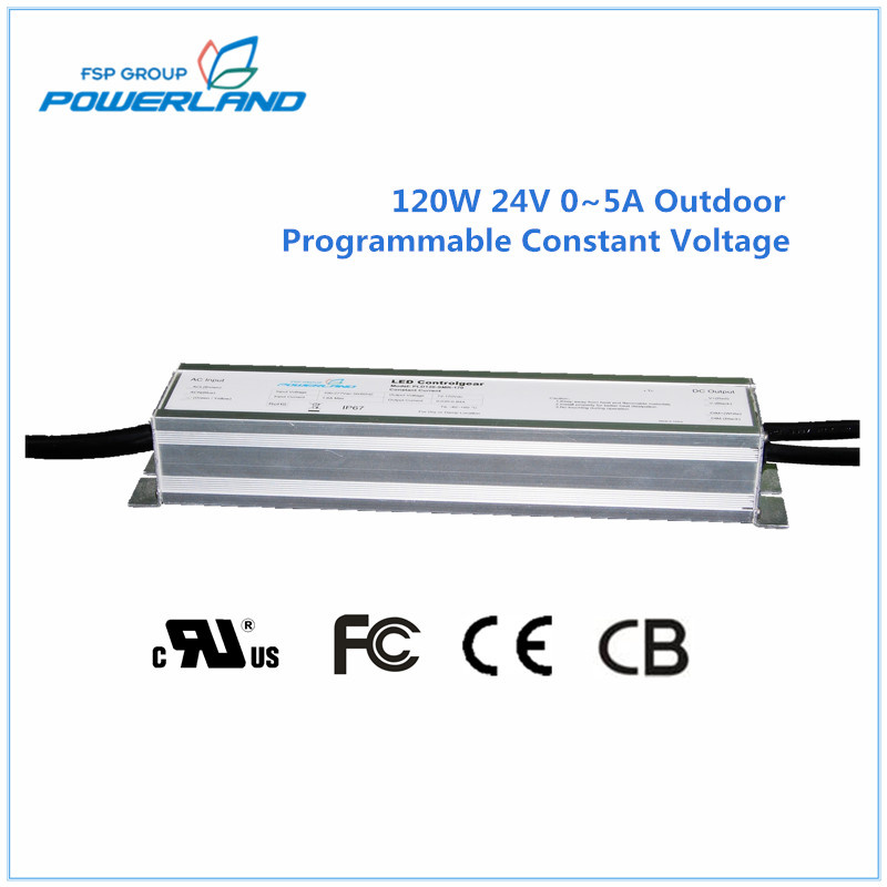120W 24V 0~5A Programmable Constant Voltage LED Power Supply