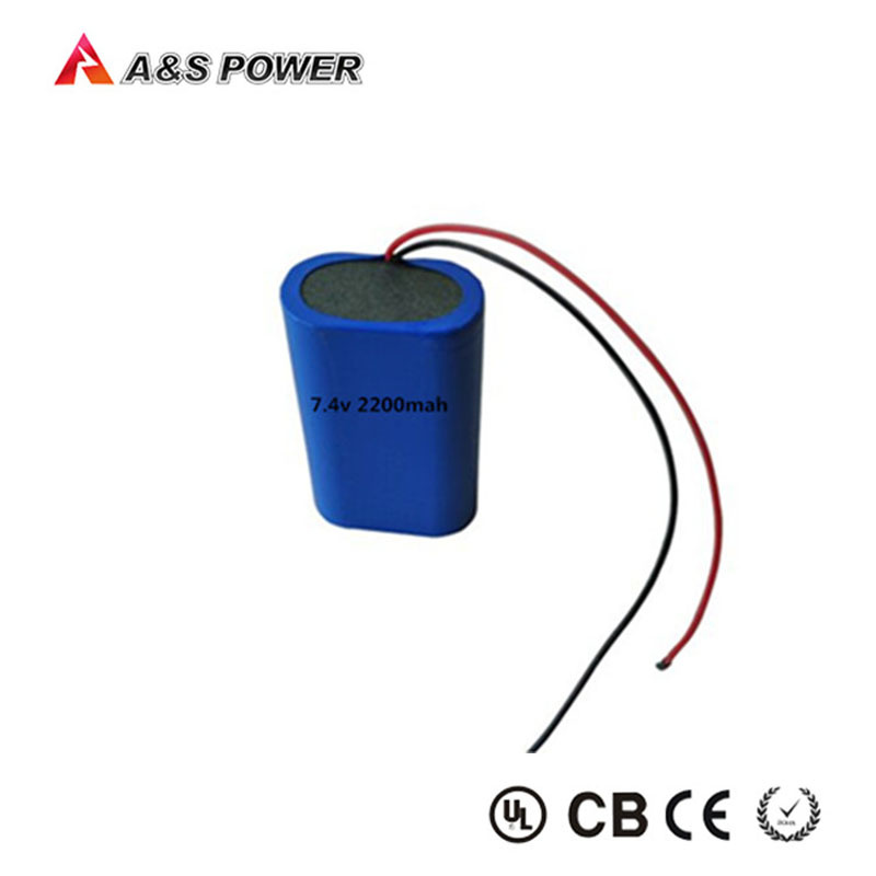 Rechargeable 18650 2s1p 7.4V 2200mAh Li Ion Battery Pack for Bluetooth Speakers