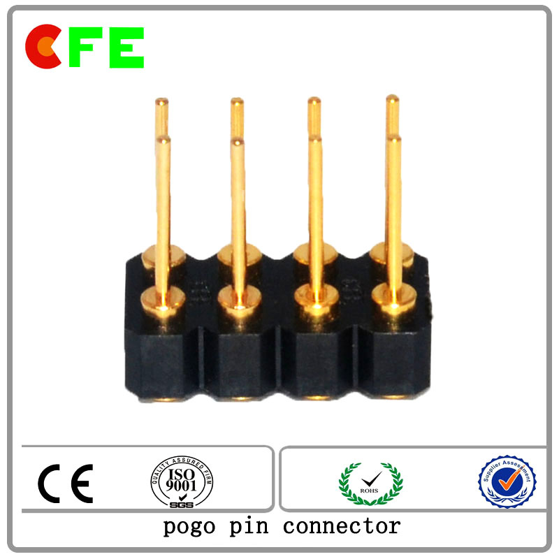SMT Female 8pin Double Row Spring Pin Connector