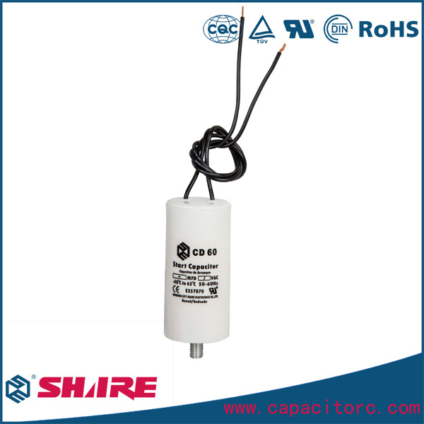 Aluminum Electrolytic CD60 Start Capacitor for Air Compressor