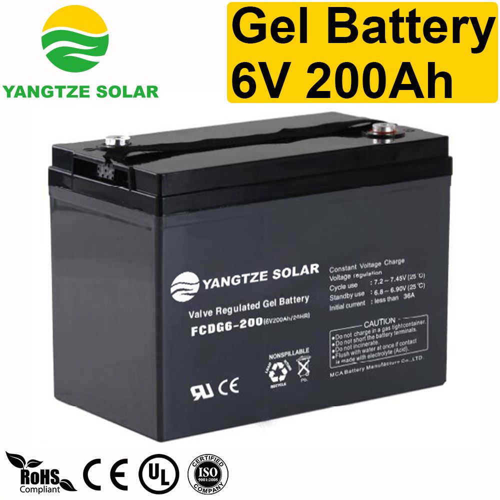 Super Power 200ah 6 Volt Battery for Folklift