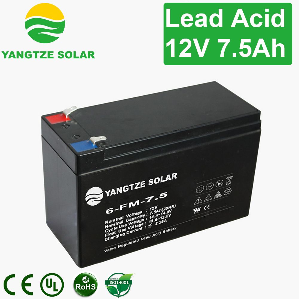 Most Reliable 12V 7.5ah Sealed Lead Acid UPS Battery