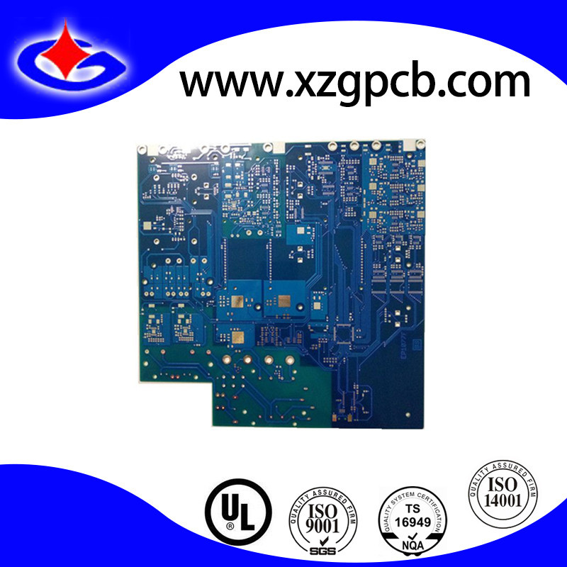 4-Layer HASL Motor Control PCB Board with Blue Mask