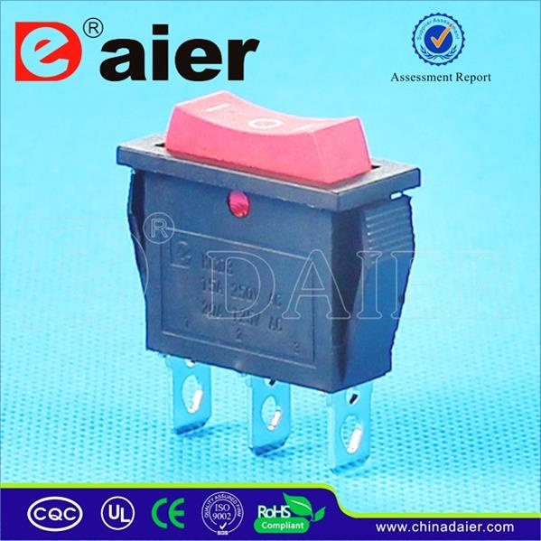 on-off-on Red Button Rocker Switch T85
