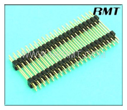 Pin Header 2.00mm Double Double Plastic 180 Degree