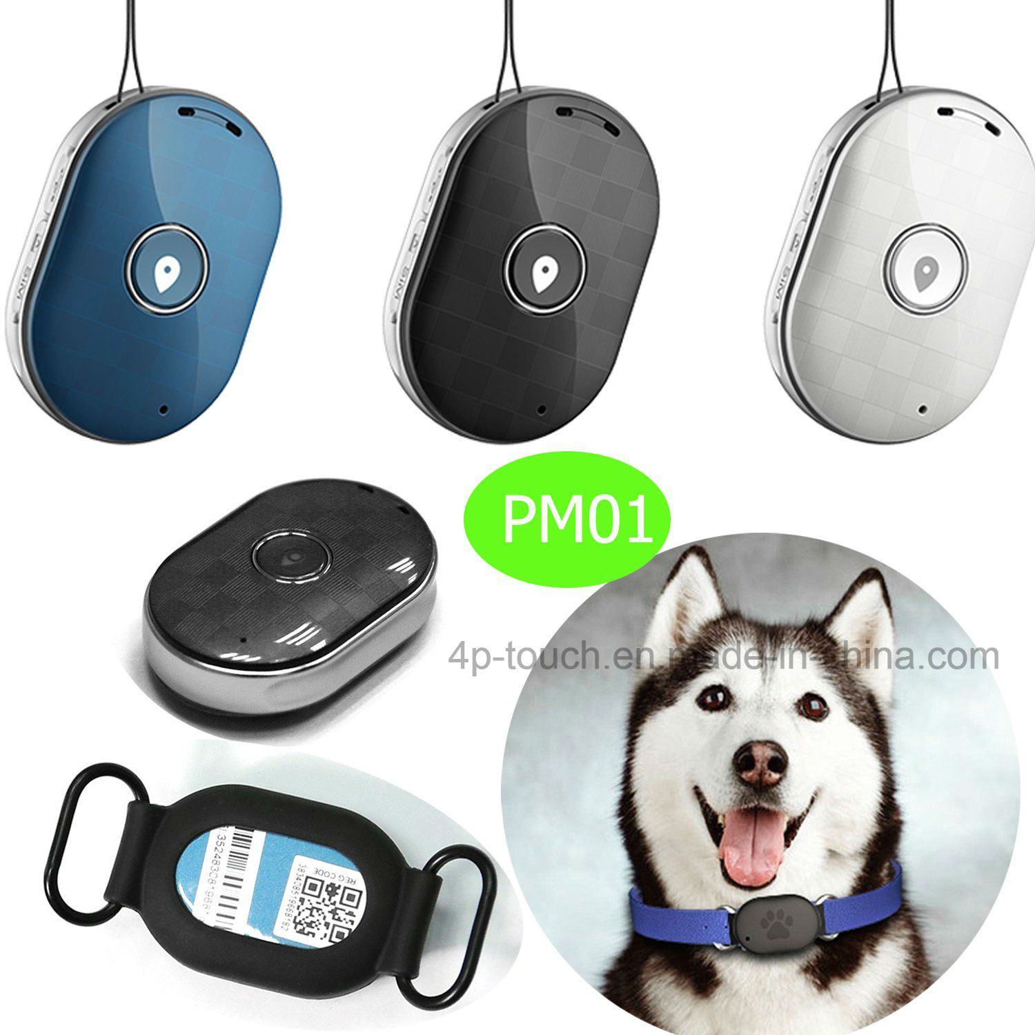 GPS+LBS Pet GPS Tracking Device with Panic Button Pm01