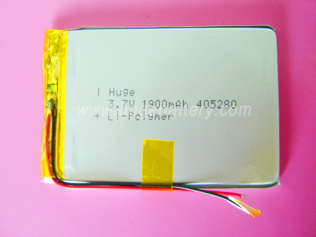 High power rechargeable Li-Polymer Battery 3.7V (405290)