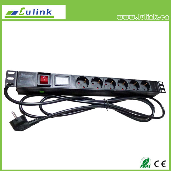 Aluminium Alloy Shell Germany Type PDU with Control Unit