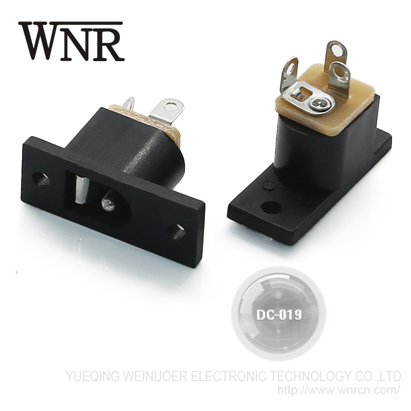 Wnre Female DC Jack Connector 3 Pin DC-019 DC Power Jack