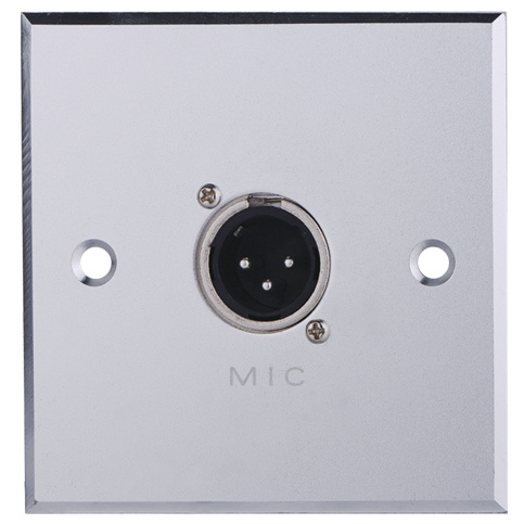 Aluminum XLR Wall Socket, Face Plate (9.2037)