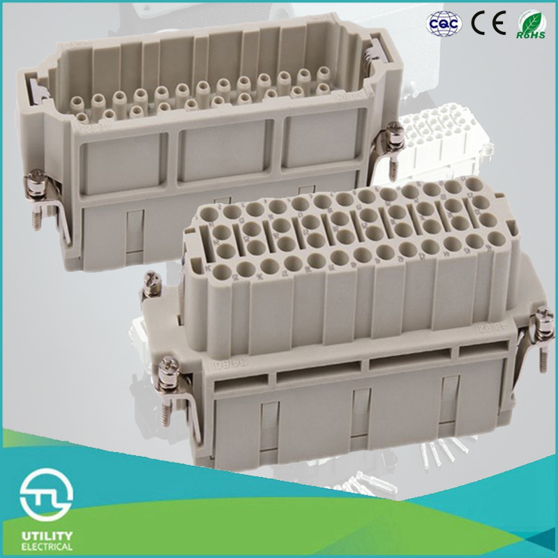 High-Density 46p 500V/16A Heavy-Duty Connectors Inserts