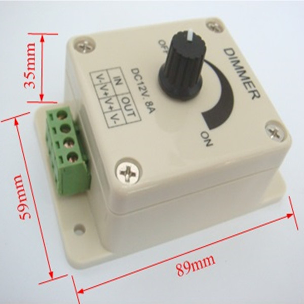 LED Dimmer Switch for Strips, Modules, Ribbon Lights
