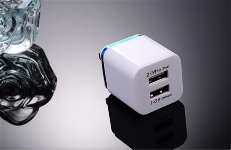 Mobile Accessories 2-USB Travel Adapter Wall Charger for iPhone