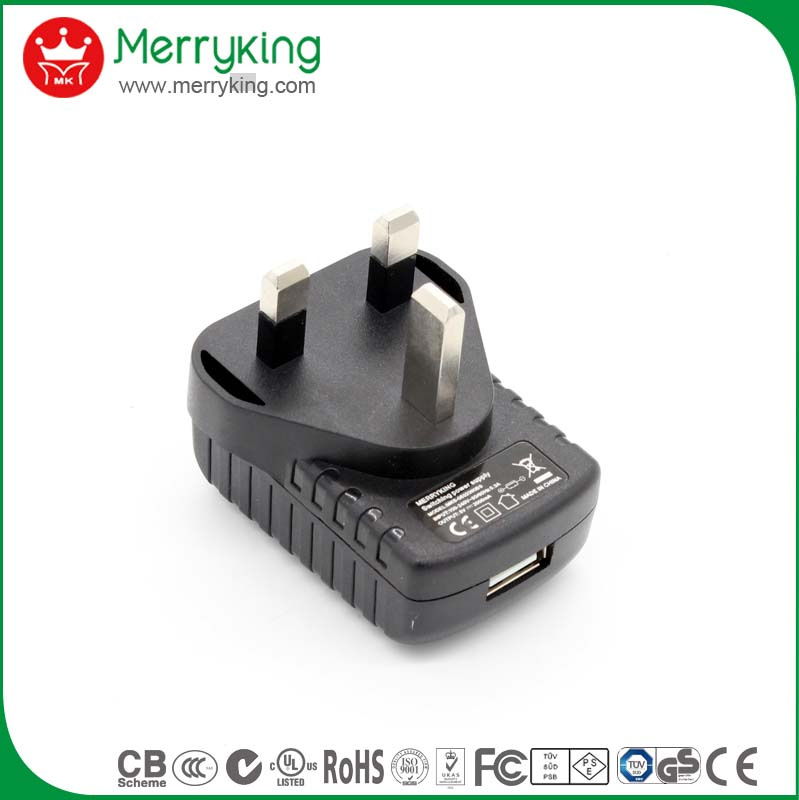 5V 1.0A USB Chargers with Double-Side Board and UL/cUL/GS Marks