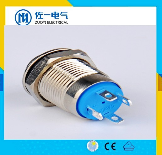 IP67 IP65 Ce RoHS Magnetic Switch Push Button, 8mm Push Button Switch